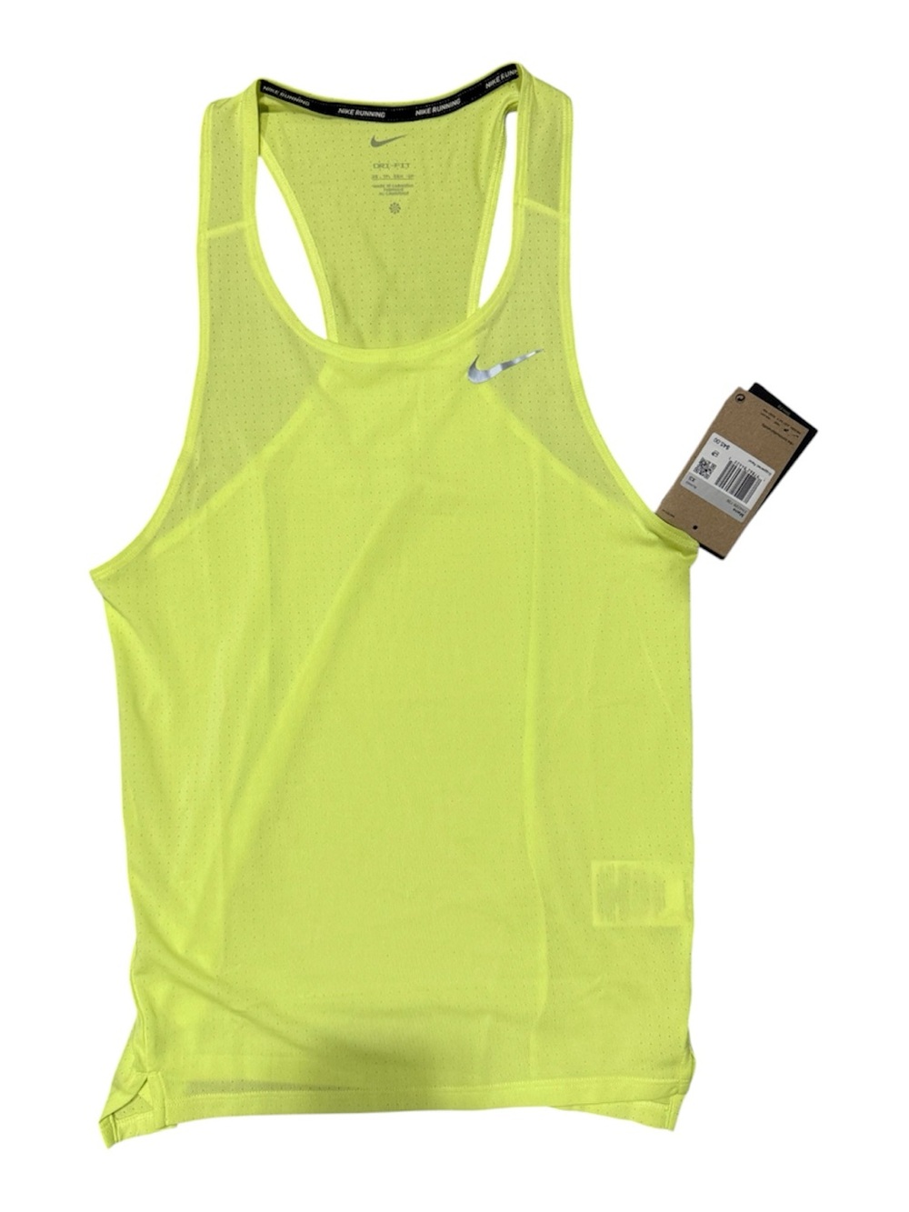 Size XS - Nike AeroSwift ADV Running Singlet Dri-FIT FN4231–736 Neon Men's